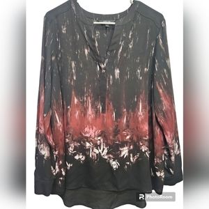 Simply Vera Floral Blouse Size Large